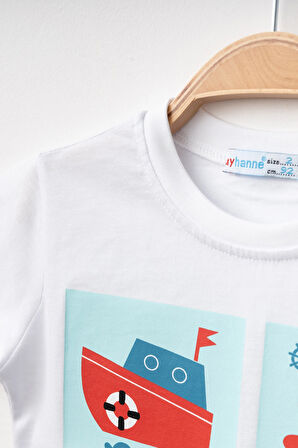 Explore Baskılı Erkek Çocuk  Tişört 50101