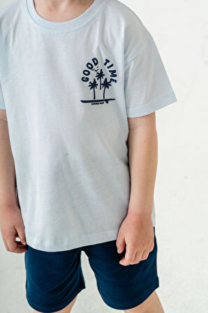 Good Time Baskılı Şortlu Takım 50305