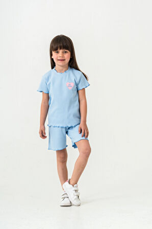 So Cute Nakışlı Şortlu Takım 50355
