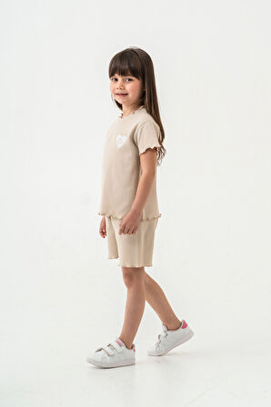 So Cute Nakışlı Şortlu Takım 50355