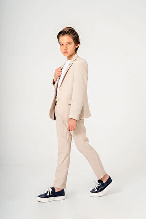 Tişörtlü Ceketli Takım Elbise 4025