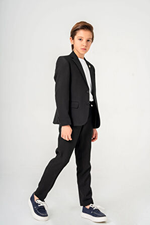 Tişörtlü Ceketli Takım Elbise 4025