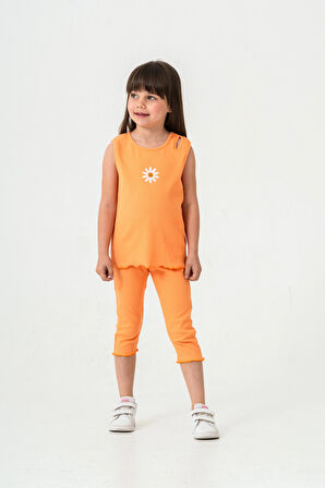 Papatya Nakışlı Taytlı Takım 50354