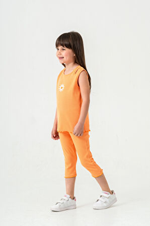 Papatya Nakışlı Taytlı Takım 50354