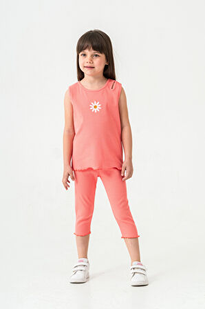 Papatya Nakışlı Taytlı Takım 50354