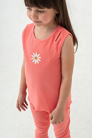 Papatya Nakışlı Taytlı Takım 50354