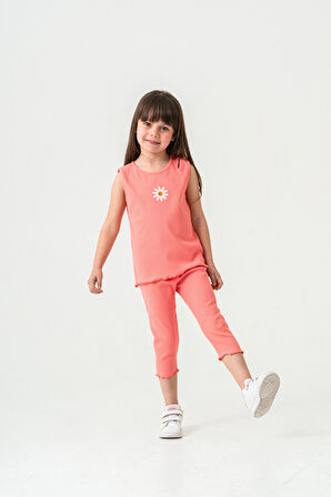 Papatya Nakışlı Taytlı Takım 50354