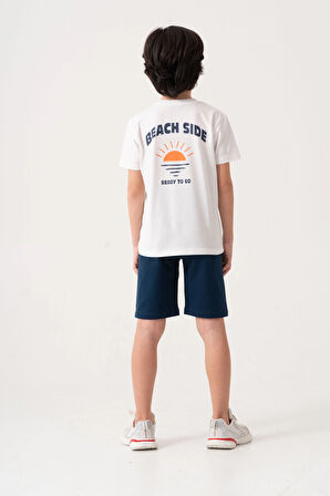 Beach Side Sırt Baskılı Erkek Çocuk Takım 50605