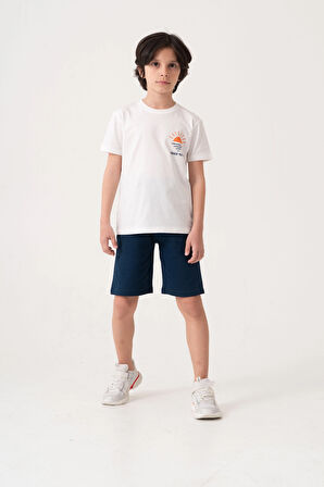 Beach Side Sırt Baskılı Erkek Çocuk Takım 50605