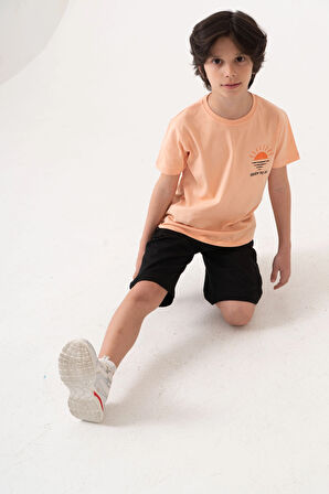 Beach Side Sırt Baskılı Erkek Çocuk Takım 50605