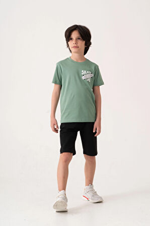 Skate Life Sırt Baskılı Erkek Çocuk Takım 50601