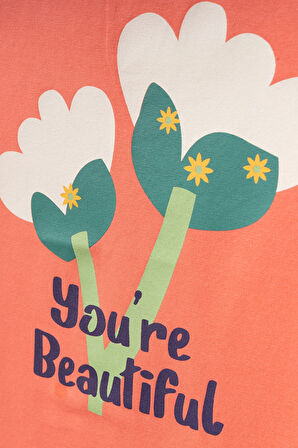 You're Beautiful Baskılı Kız Tişört 50451