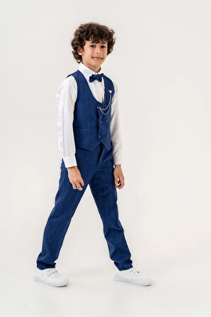 Armalı Yelekli Takım Elbise 3022