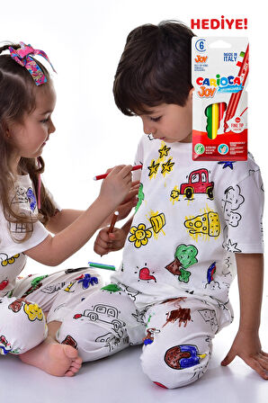 Figürlü Boyanabilir Pijama Takımı  41319