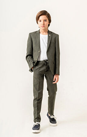 Tişörtlü Ceketli Takım Elbise 4029