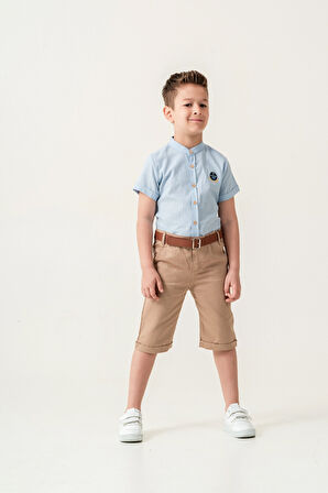 Hakim Yaka Şortlu Erkek Çocuk Takım 2544