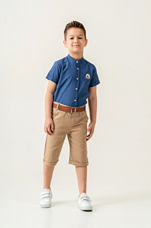 Hakim Yaka Şortlu Erkek Çocuk Takım 2544