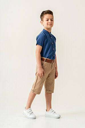 Hakim Yaka Şortlu Erkek Çocuk Takım 2544