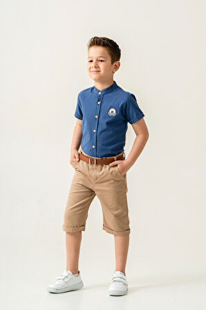 Hakim Yaka Şortlu Erkek Çocuk Takım 2544