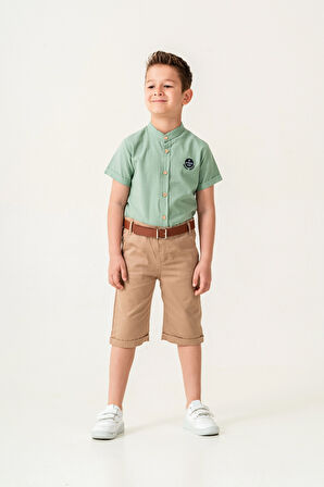 Hakim Yaka Şortlu Erkek Çocuk Takım 2544