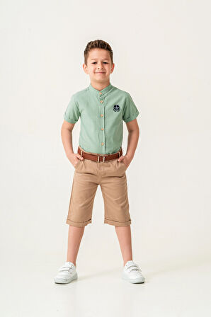 Hakim Yaka Şortlu Erkek Çocuk Takım 2544