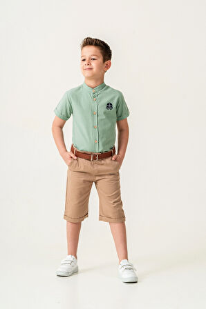 Hakim Yaka Şortlu Erkek Çocuk Takım 2544