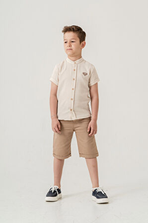 Hakim Yaka Şortlu Erkek Çocuk Takım 2551