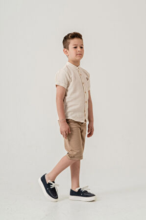 Hakim Yaka Şortlu Erkek Çocuk Takım 2551