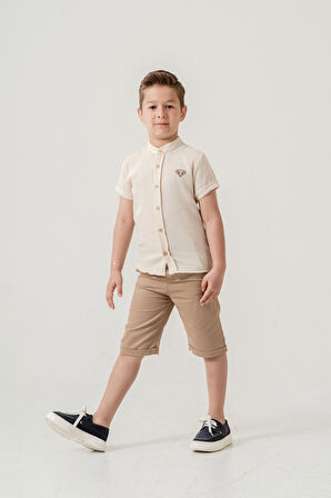 Hakim Yaka Şortlu Erkek Çocuk Takım 2551