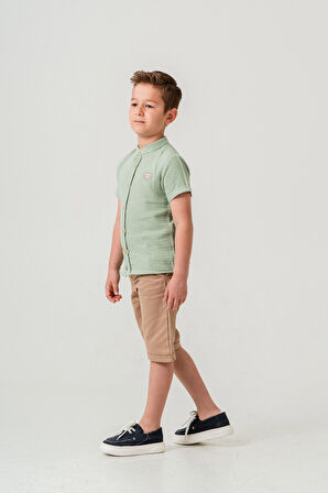 Hakim Yaka Şortlu Erkek Çocuk Takım 2551