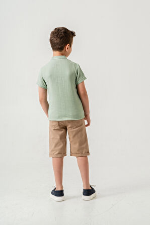 Hakim Yaka Şortlu Erkek Çocuk Takım 2551