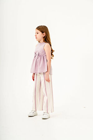 Kurdela Detaylı Kız Çocuk Takım 3834