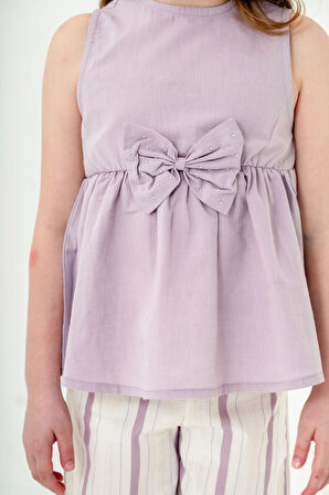 Kurdela Detaylı Kız Çocuk Takım 3834