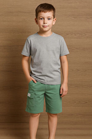 Kargo Cepli Erkek Çocuk  Basic Şort 73651-1
