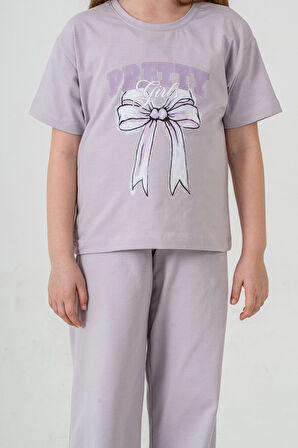 Pretty Girl Baskılı Kız Çocuk Takım 033