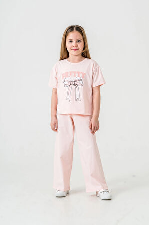 Pretty Girl Baskılı Kız Çocuk Takım 033