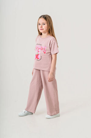 Cherries Baskılı Kız Çocuk Takım 035