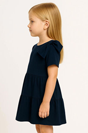 Fiyonklu Kız Çocuk Elbise 50776