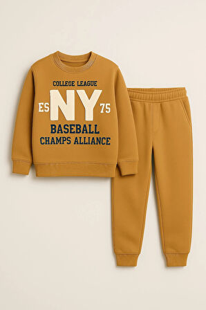 Ny Baskılı Erkek Çocuk Takım 20405
