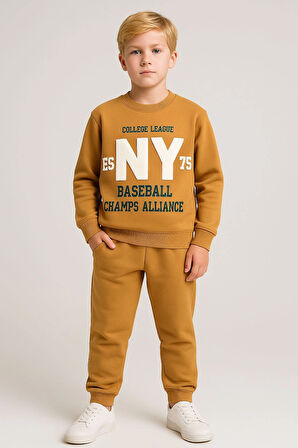 Ny Baskılı Erkek Çocuk Takım 20405