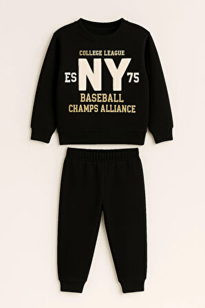 Ny Baskılı Erkek Çocuk Takım 20405