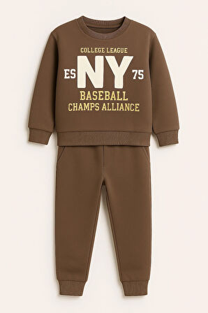 Ny Baskılı Erkek Çocuk Takım 20405