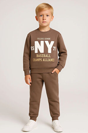 Ny Baskılı Erkek Çocuk Takım 20405