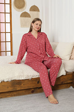 Desenli Kadın Pijama Takımı 3397