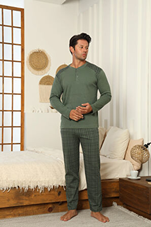 Desenli Erkek Pijama Takımı 16671