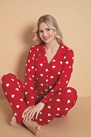 Desenli Kadın Pijama Takımı 1350