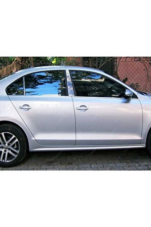 Vw Jetta Krom Kapı Direk Seti 4 Parça 2010-2015 Arası Paslanmaz Çelik