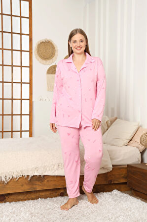 Desenli Kadın Pijama Takımı 3398