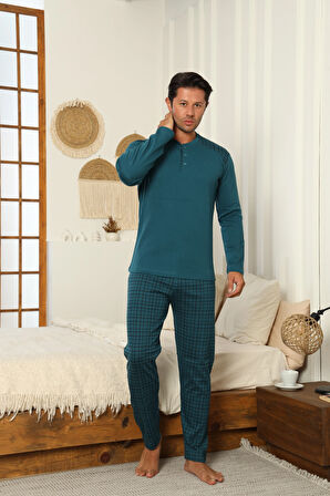 Desenli Erkek Pijama Takımı 16671