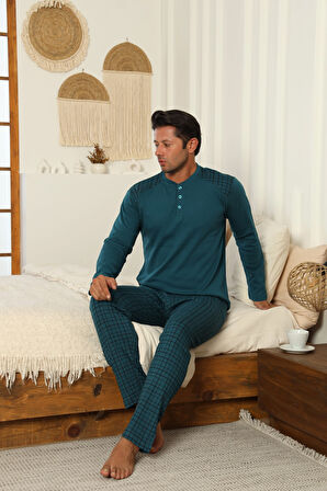 Desenli Erkek Pijama Takımı 16671